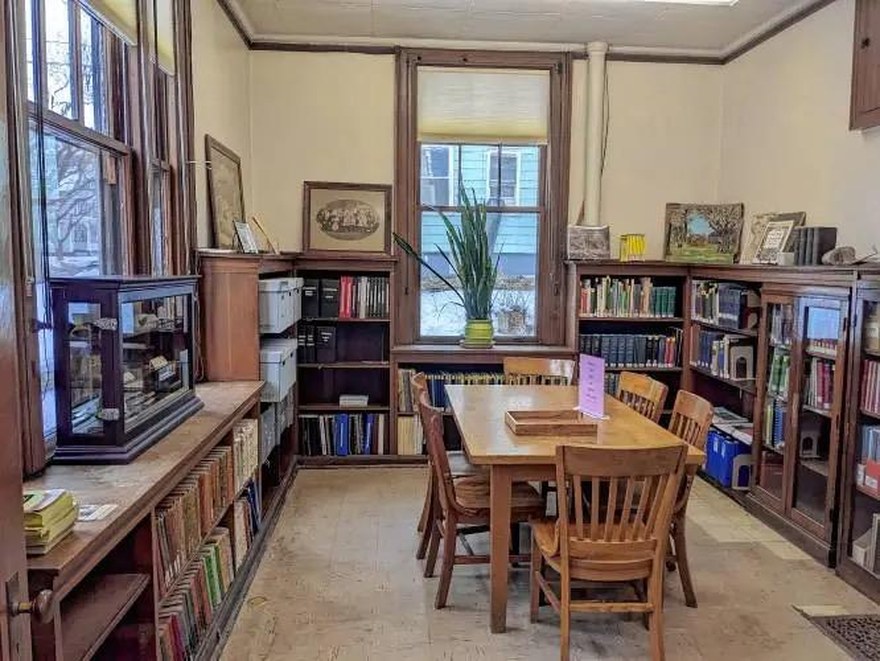 The upstairs reading room of the Carnegie Library today.